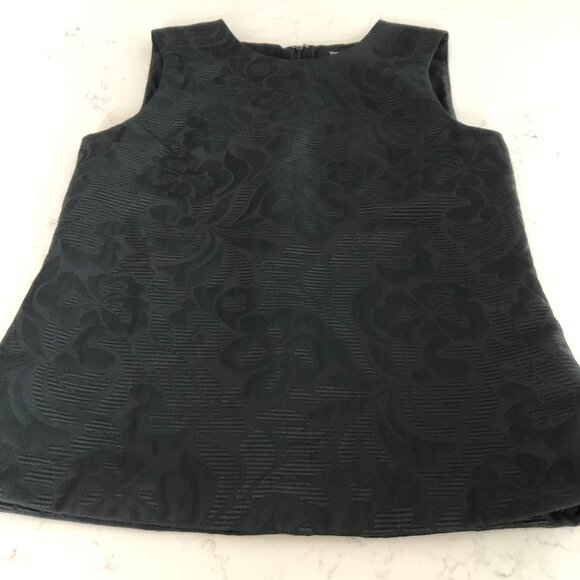 Theory C Aster Jacqua Sleeveless Scoop Neck Lined Floral Top Black Sz S NWOT - Picture 12 of 12